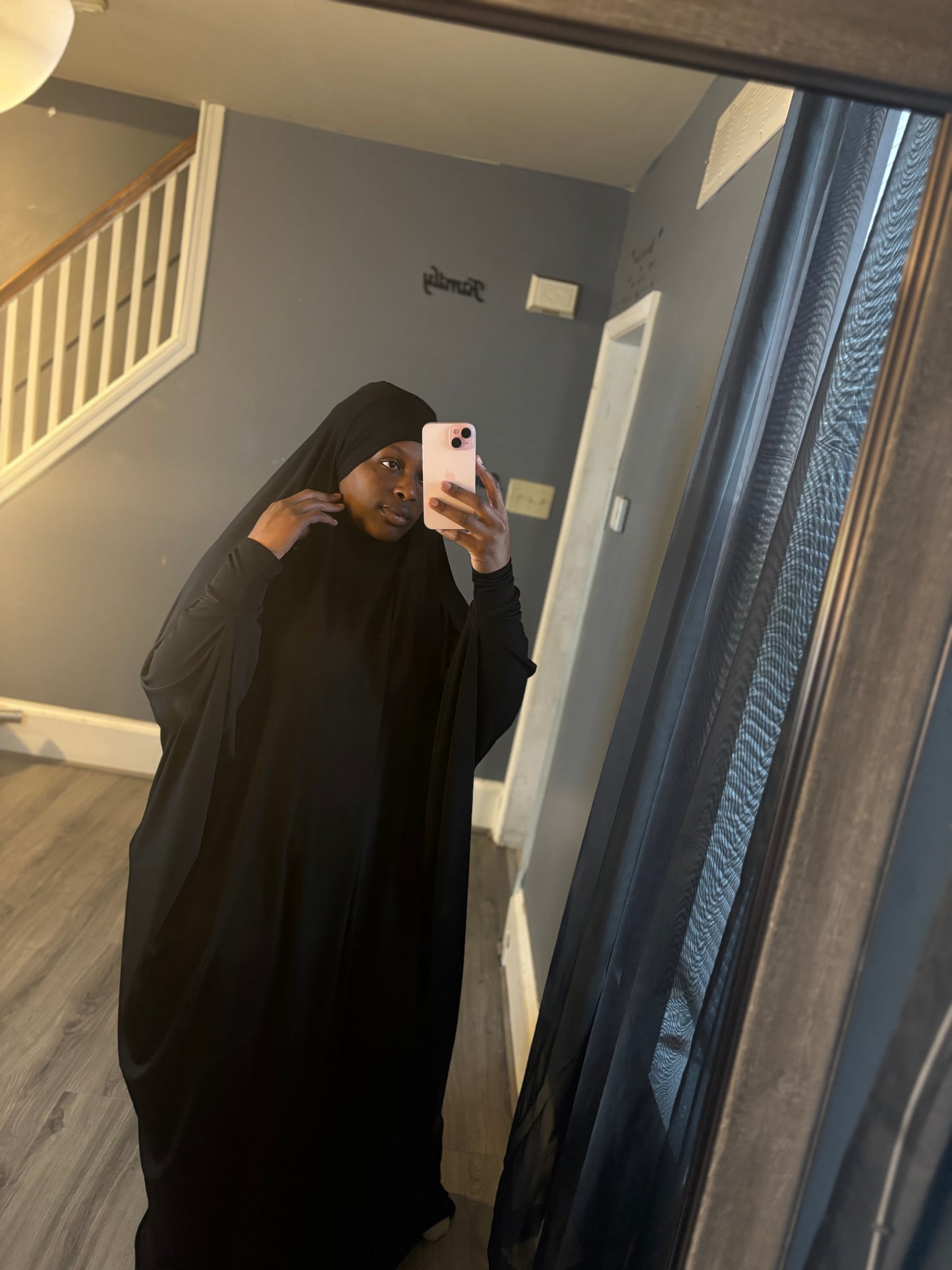 Jillian with attached niqab