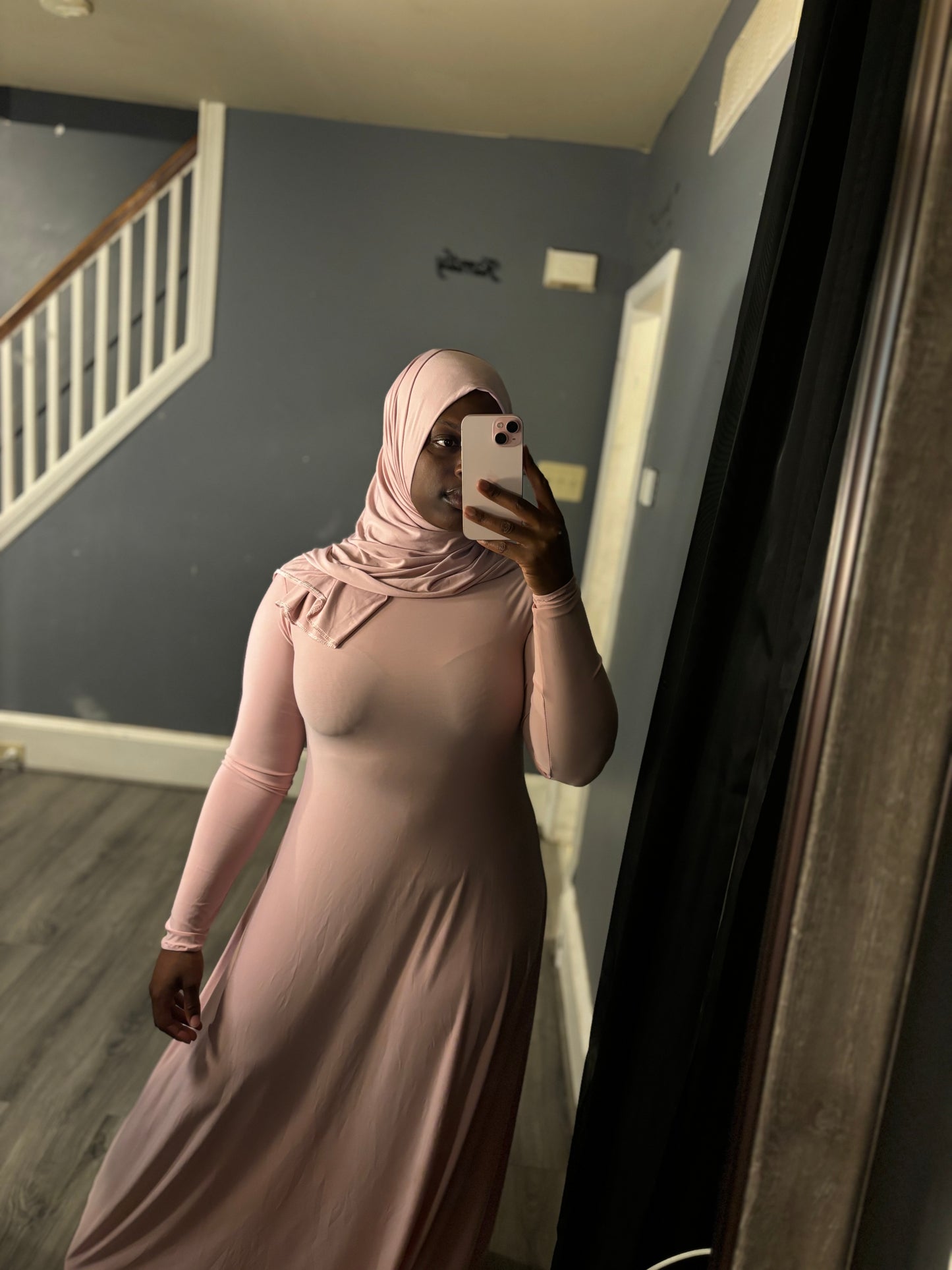 Soft pink Aline set