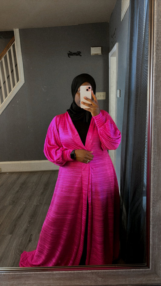 Pretty in pink duster