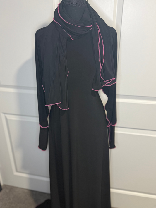 Inside out abaya set